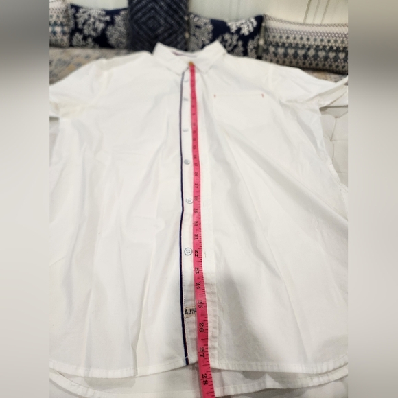 Alexander Julian Colours Men's Cotton Shirt Short Sleeve White Size L - Picture 13 of 14